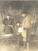 Справа Борис Львович Аглицев, руководитель полупрофессиональной живой газеты ИГЛА при профсоюзе швейной фабрики. Слева профсоюзный работник. Царицын, конец 1920-х г.